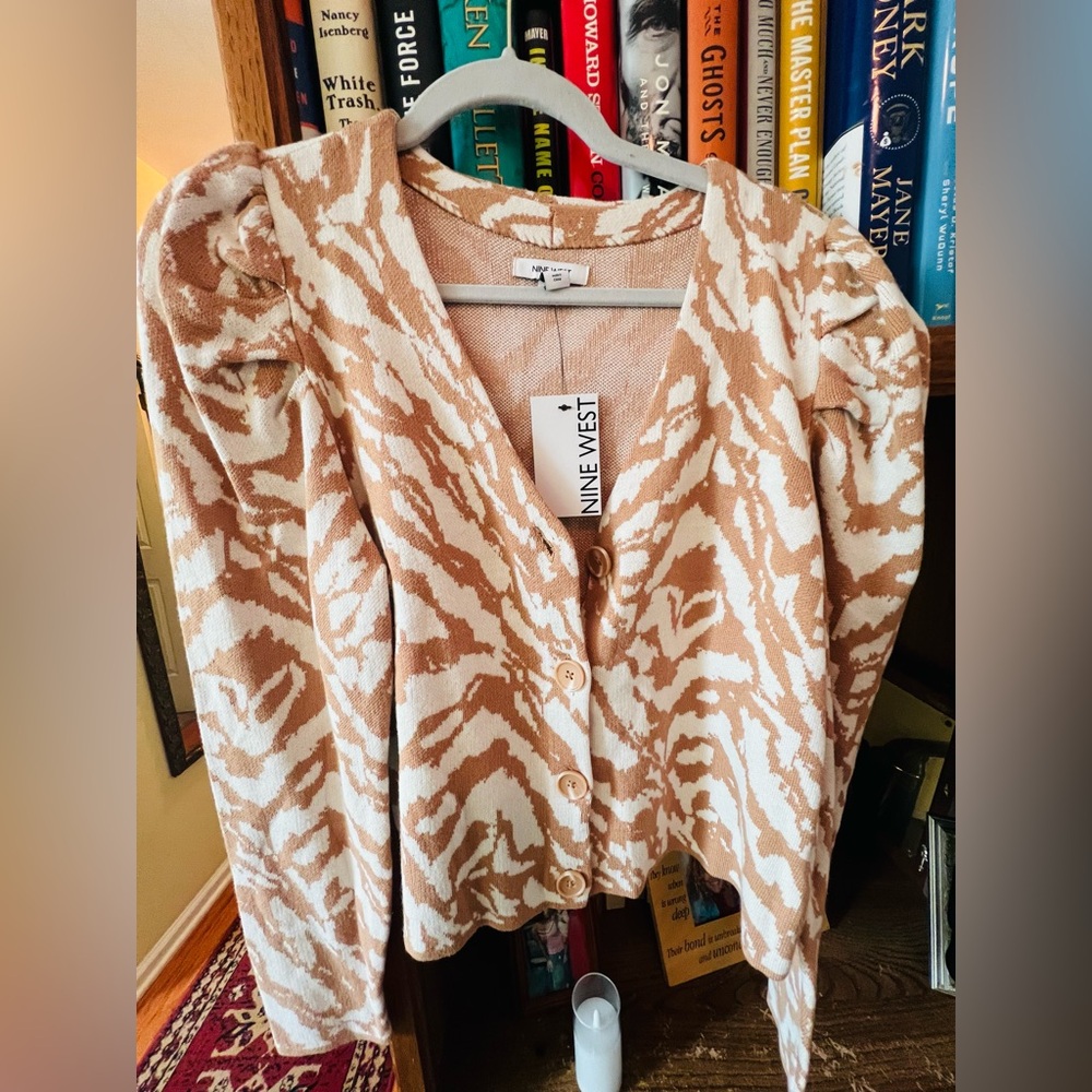 Nine West Cropped Cardigan Sweater